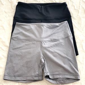 Spandex shorts 2 pair